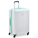 White with Teal trim / 28 Inch Checked Large